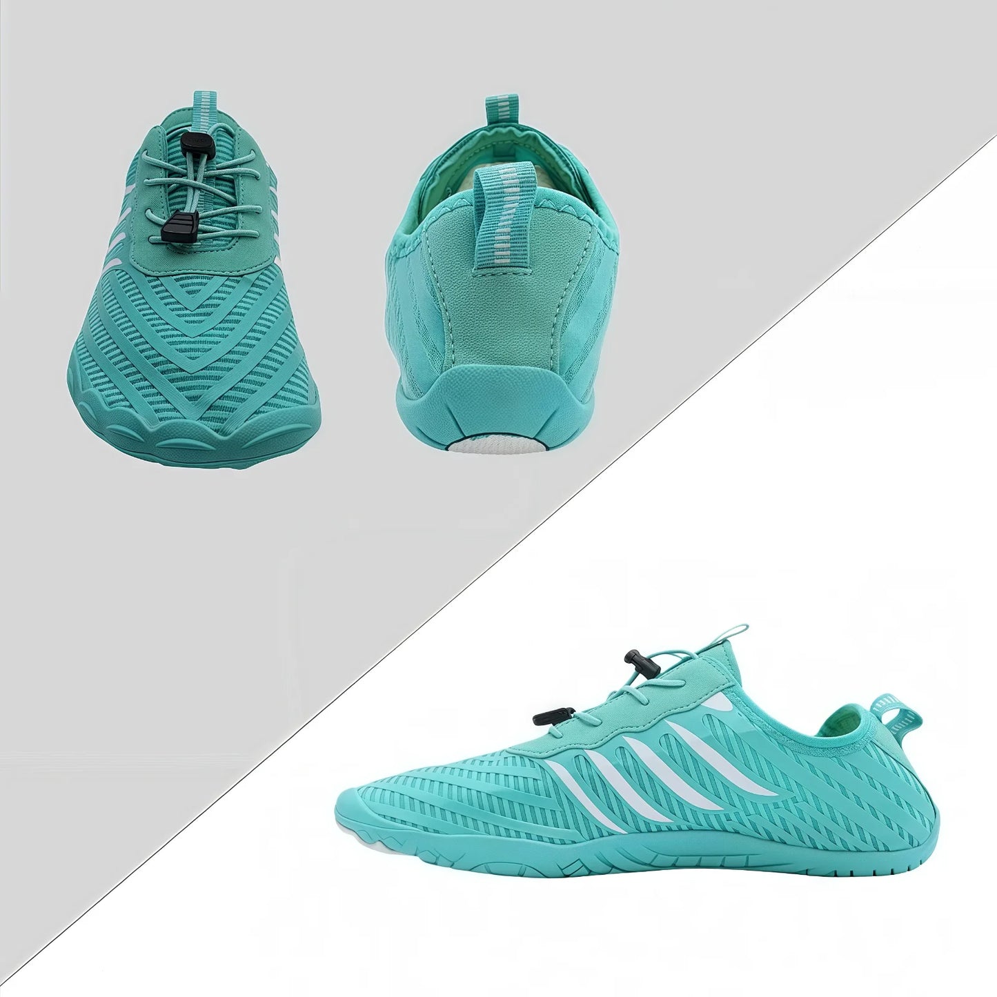 Quick Dry Non - Slip Water Shoes Lightweight Breathable Simple Stripe for Beach Sports surfing wading shoes