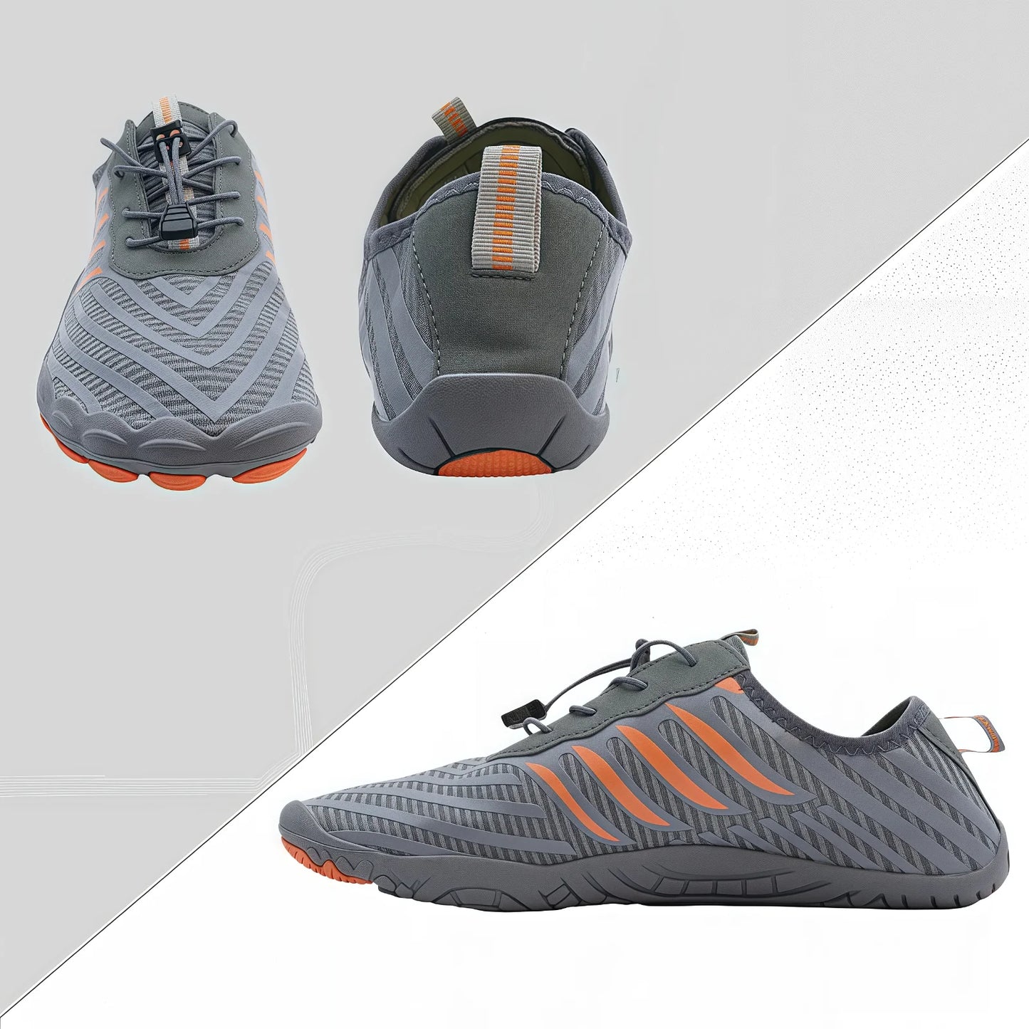 Quick Dry Non - Slip Water Shoes Lightweight Breathable Simple Stripe for Beach Sports surfing wading shoes