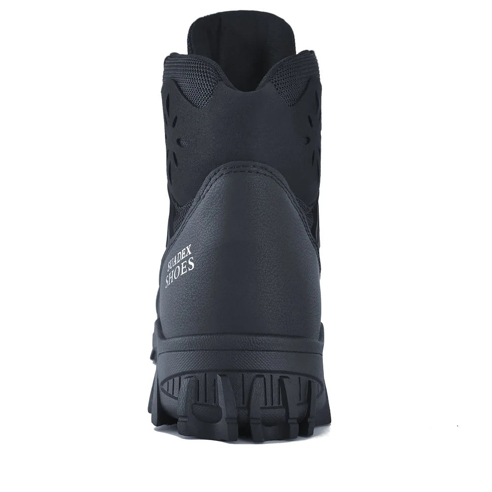 SUADEX S1 Safety Boots Men Work Shoes Anti-Smashing Steel Toe Work Safety Shoes Male Female Boots Anti-slippery EUR Size 37-48