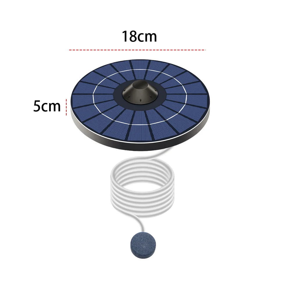 Solar Floating Pond Aerator Solar Powered Air Pump Auto Off Pond Oxygen Pump Fish Tank Oxygenator for Garden Pond
