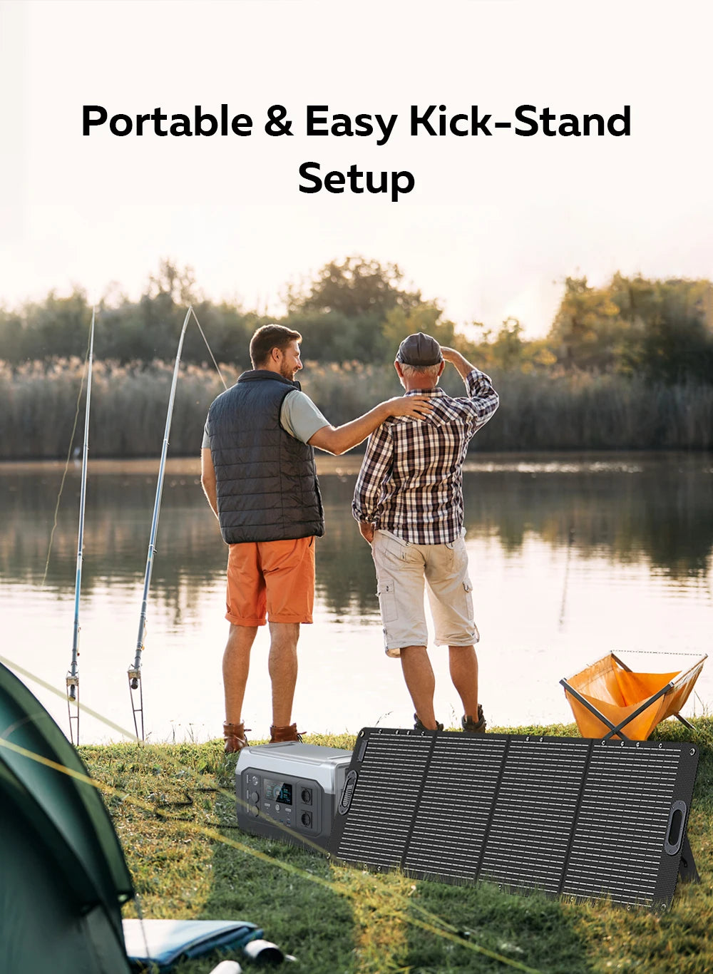 XP1000 1024Wh 220V 1800W(110V 1600W) Portable Power Station, Lifepo4 Battery, UPS Function, 400W 200W Foldable Solar Panel