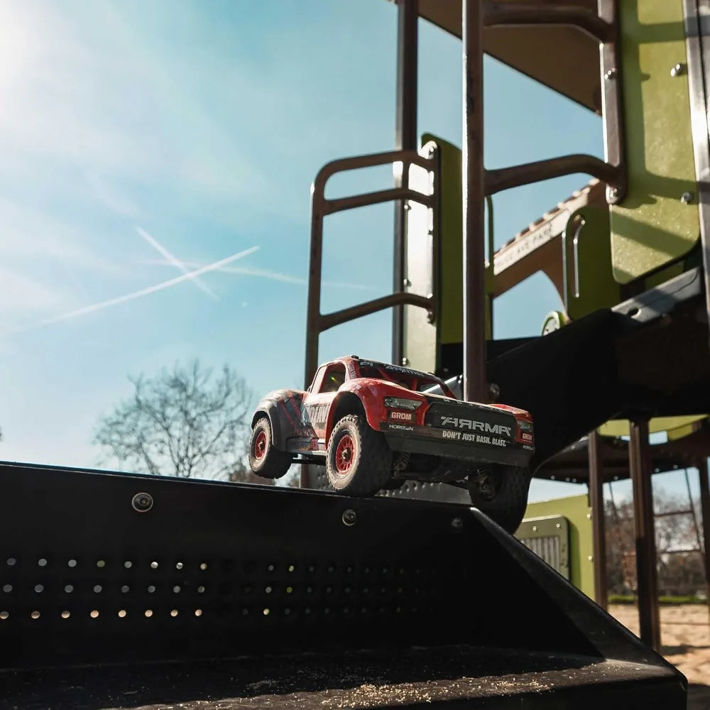 New Upgraded RC Truck Mojave GROM 4x4 Smart Small Scale Desert Truck, RTR Red/Black ARA2104T1