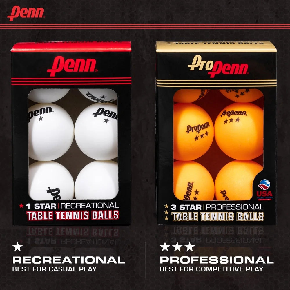 Official 1-Star Table Tennis Balls Set of 36 Durable High Visibility Ping Pong Balls Recreation and Competition