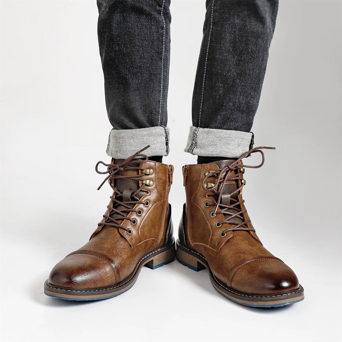 Retro Men Boots Outdoor Casual Fashion Men Ankle Boots