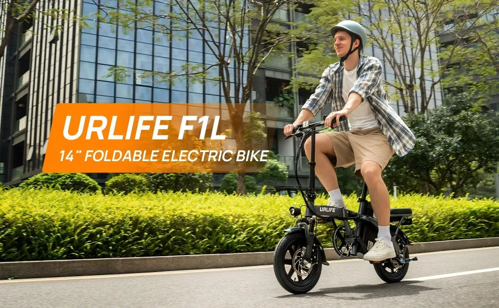 14" Foldable Electric bicycle for Adult, Peak 500W Motor with 48V 7.5Ah Removable Battery 40 Miles Range 3 Hours Charge Time