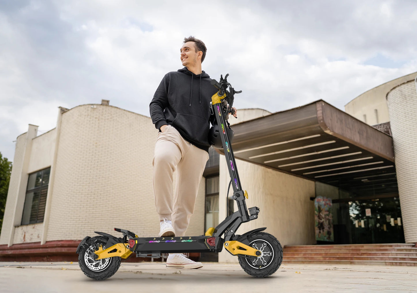 IENYRID ES60 Electric Scooter, 2*1200W Dual Motor, 48V 23Ah Battery, 11-inch Tire, 60km/h Max Speed, 70km Range, Hydraulic Brake