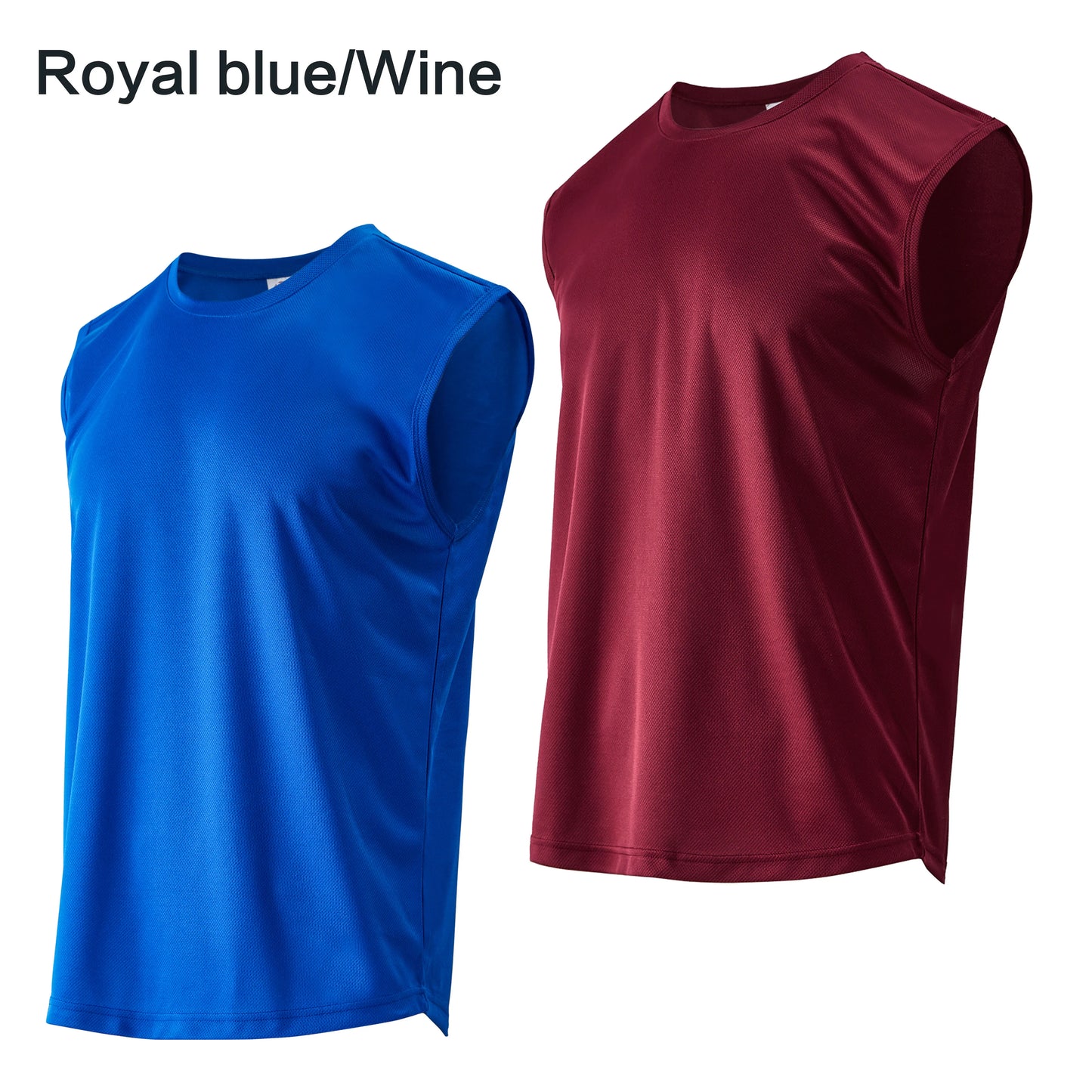 Summer men's outdoor fitness vest solid color top T-shirt casual sports basketball shirt