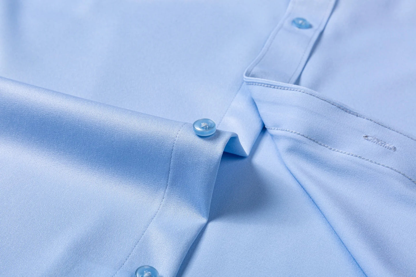 Men's Ultra-Stretch Shirt - High-Quality Silky Business Formal Long-Sleeve Shirt for Social and Casual Wear