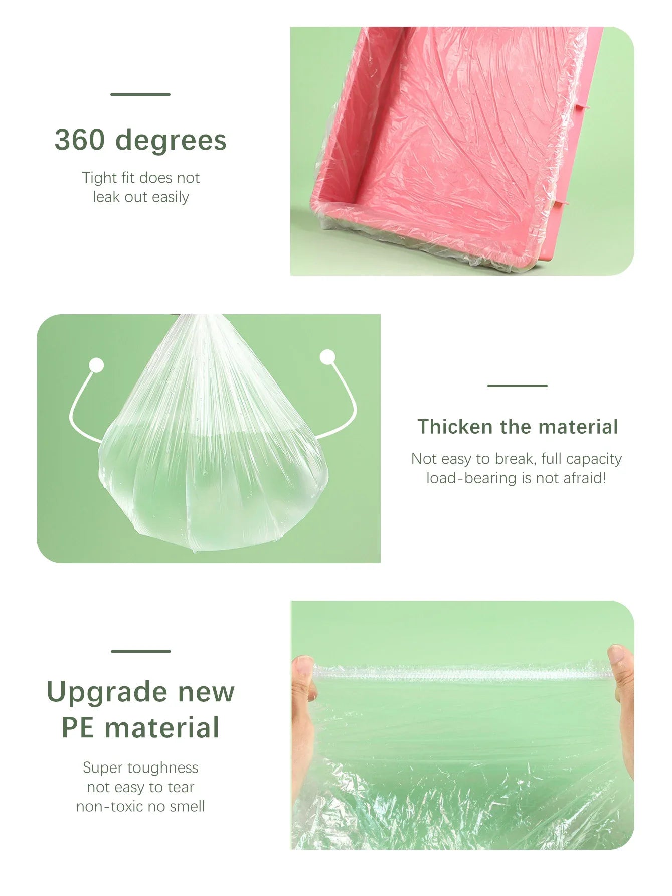 10 pcs/set Pet Tray Disposable PE Films Rabbit Litter Mat Cage Tray Cover Cage Chassis Film Cover Toilet Large Changing Pad