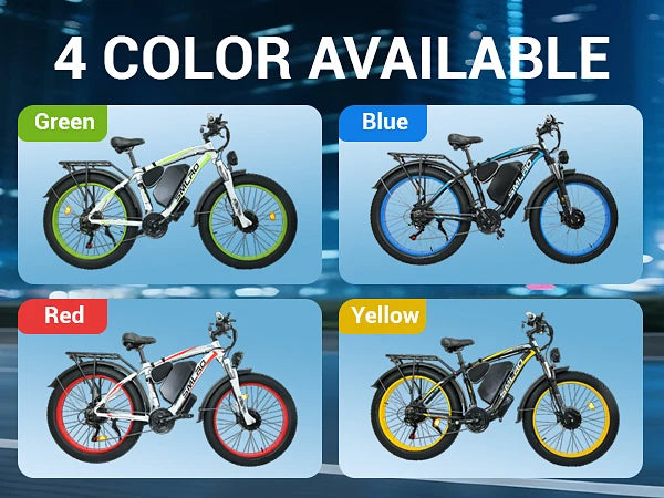 ORLMS XDC600 adult E-bike 1000W 52V 30Ah battery Electric Bike,26-inch All-terrain fat tire E-Mountain bike