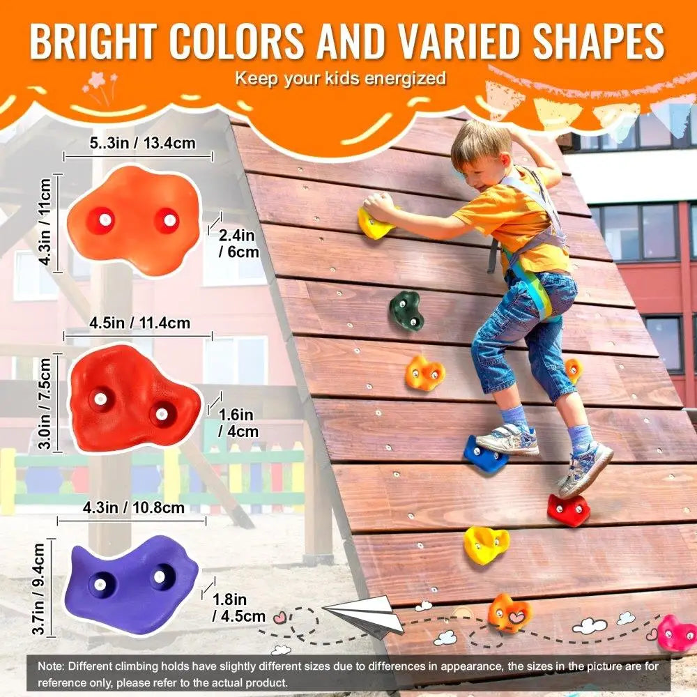 72 Rock Climbing Holds Climbing Rocks for Indoor Outdoor Use Rock Wall Climbing Grips