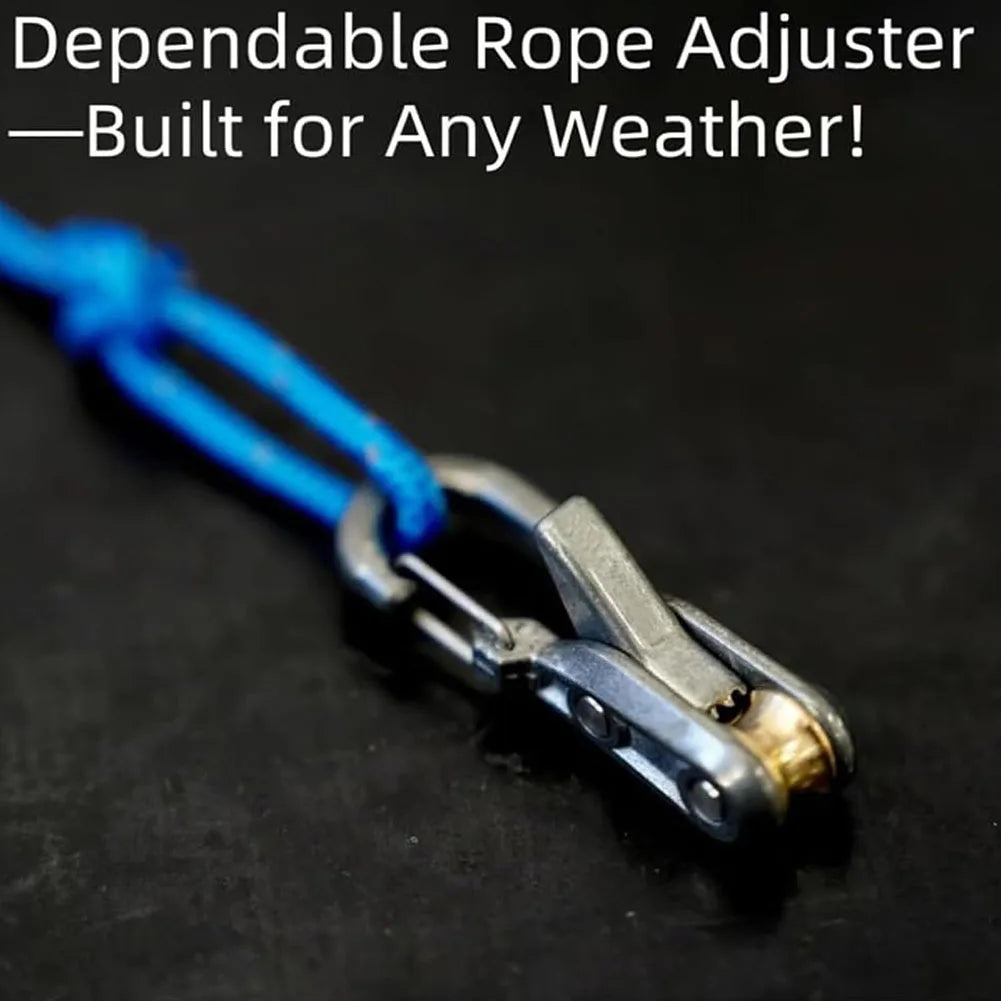 Rope Tension Adjuster Wear Resist Ultralight Tent Guyline Tool Climbing Rope Adjust Equipment for Camping Hiking Multitools