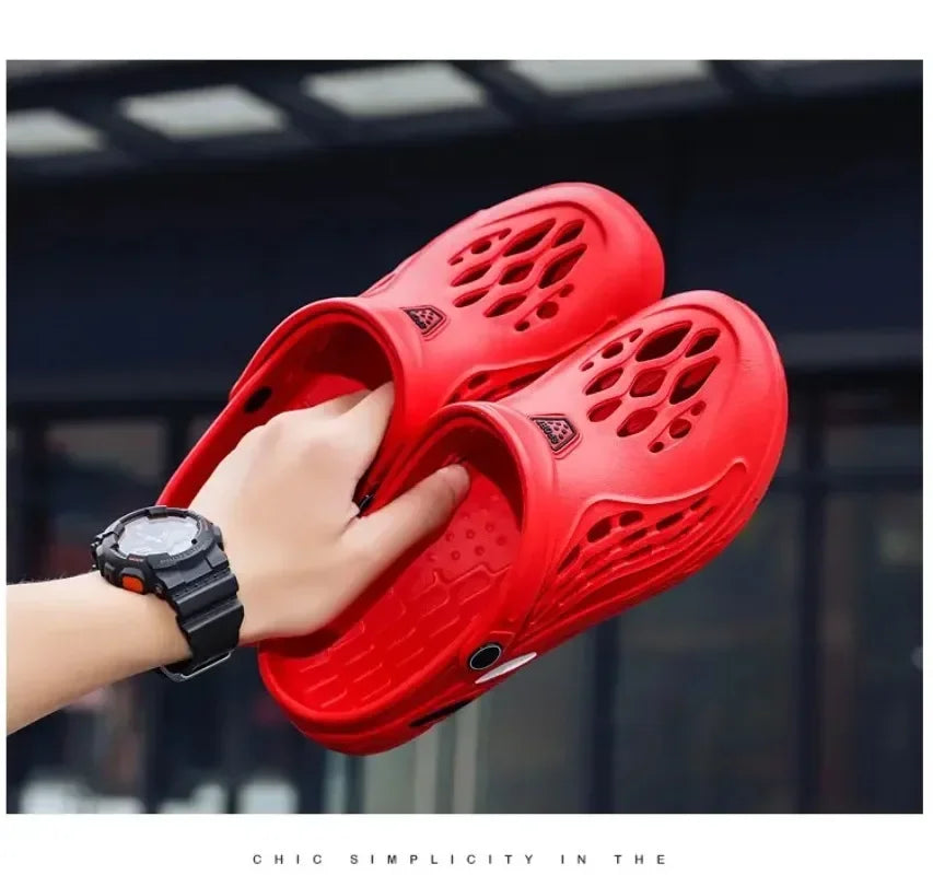 Plus Size 47 48 49 Men Summer Clogs Sandals EVA Slippers Men and Women Garden Shoes Beach Sandals Couple's Outdoor House Slides