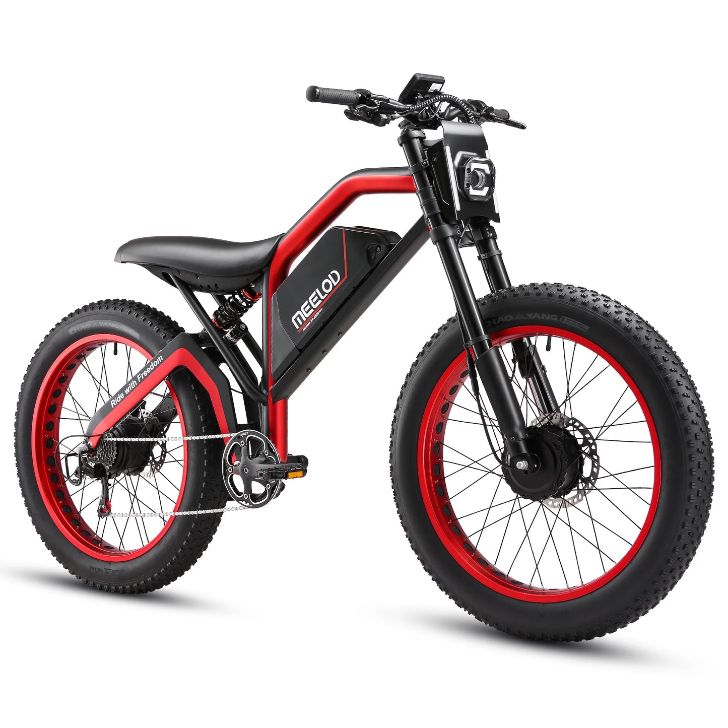MEELOD XT600DL adult E-bike 1000W*2 52V25Ah battery commute Electric Bike,26-inch Fat Tire E-Mountain bike