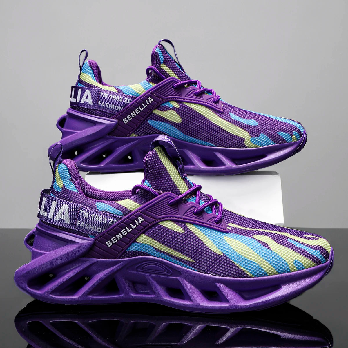 Running shoes for men and women, lightweight mesh, breathable and comfortable, flat and soft tennis shoes