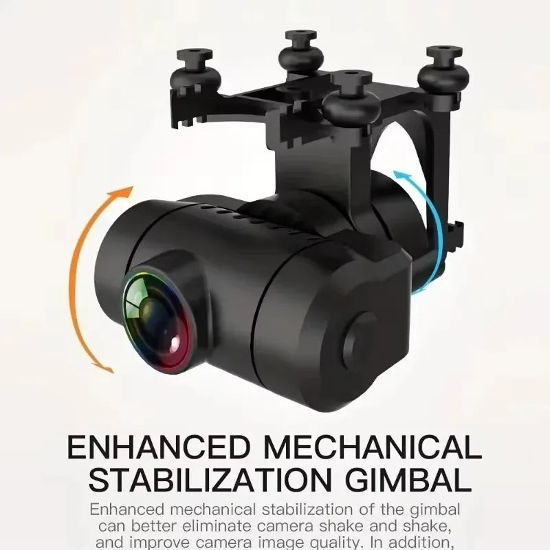 KF102 4K HD GPS Drone with Dual Camera 2-Axis Gimbal Optical Flow WiFi FPV Foldable Quadcopter Toy Perfect Gift for Kids Adults