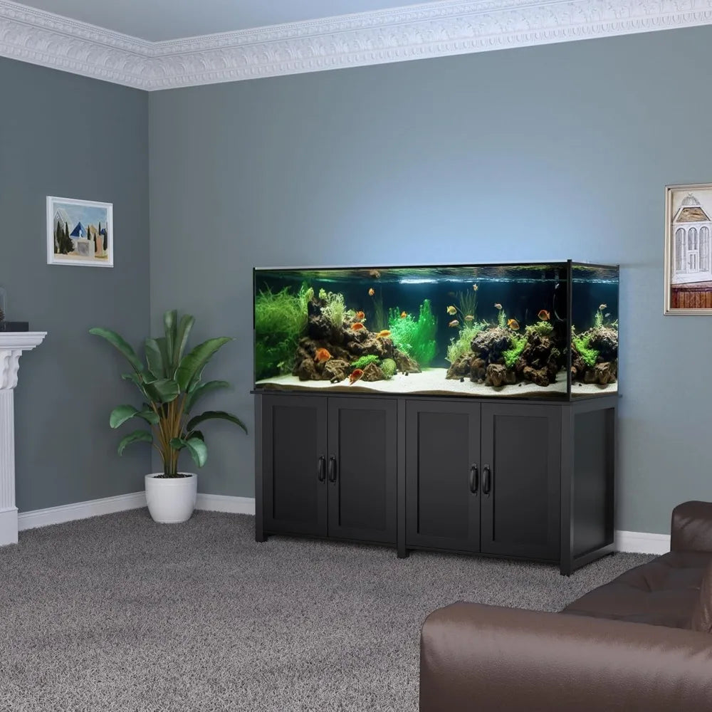 100-150 Gallon Fish Tank Stand, 120 Gallon Tank Stand with 60"*24" Tabletop Fits 100/120/150 Volumns Aquariums,2200LBS Capacity