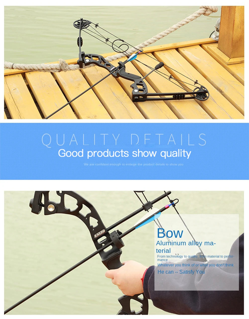Battleship X Composite Pulley Bow and Arrow M125 Outdoor Archery Equipment 30-60lb Bow and Arrow Set
