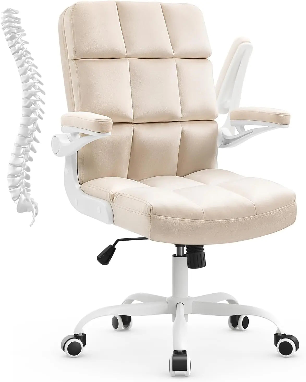 Home Office Chair Ergonomic Desk Executive Chair Computer Task Chair, Rolling Swivel Chair with Arms,
