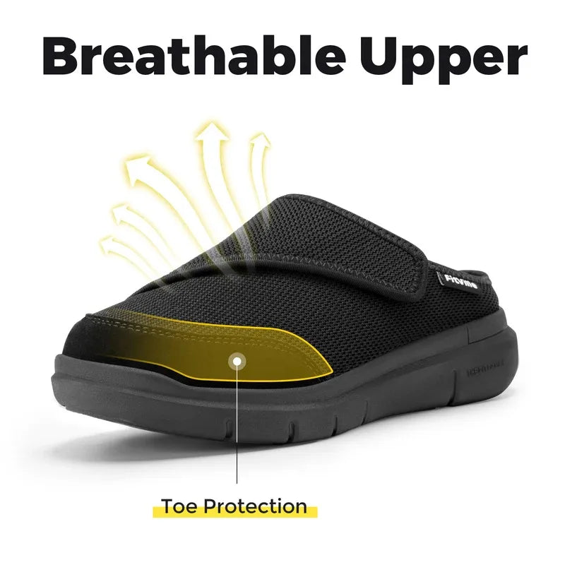 Orthopedic Slippers for Women Wide Fleece Lined Clogs with Arch Support Recovery Pedic Shoes Comfortable Slip-On Footwear