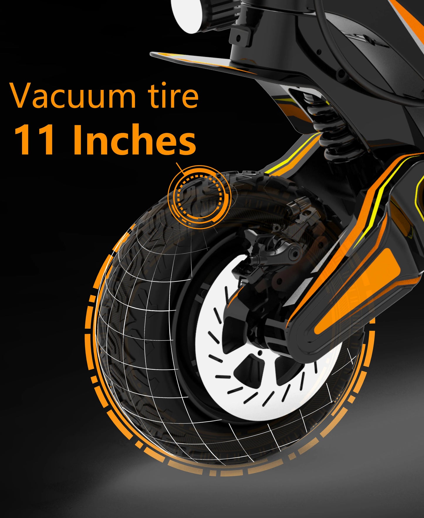 Dual Motor 46mph 80kmh Hydraulic Absorber Brake Powerful Off-road Adult Double Motor Big 60V 11inch Tires Electric Scooter