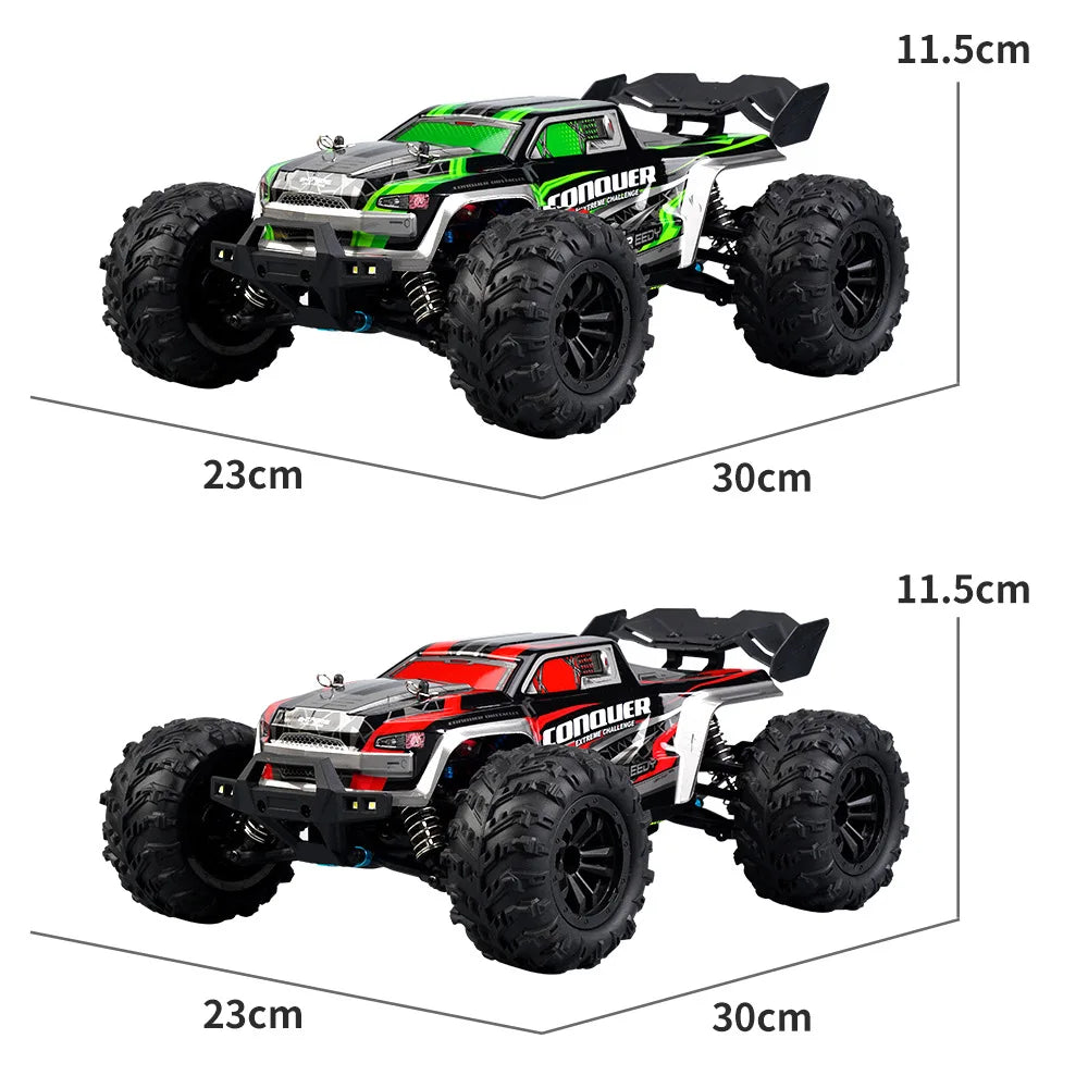 16102 1:16 Rc Car With Led Light 4WD 50km/h Off-road Vehicle High Speed Drift Car For Kid Vs Wltoys Boys Kids Birthday Gifts