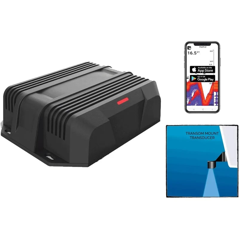 FISHPOD 10BX Boat Mount Bluetooth Fish Finder with AI Technology