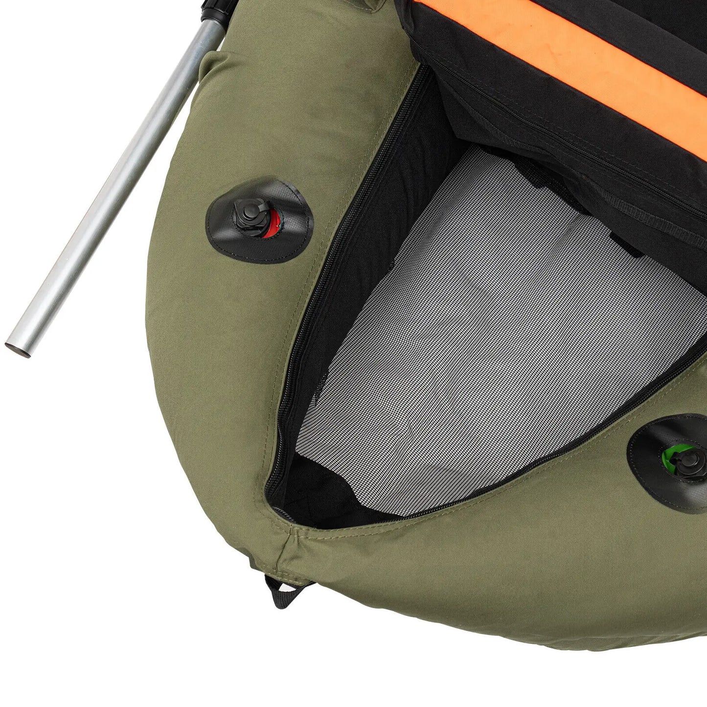 Outdoor Inflatable Fishing Boat Adjustable Backrest 130kg/286.6lbs Load