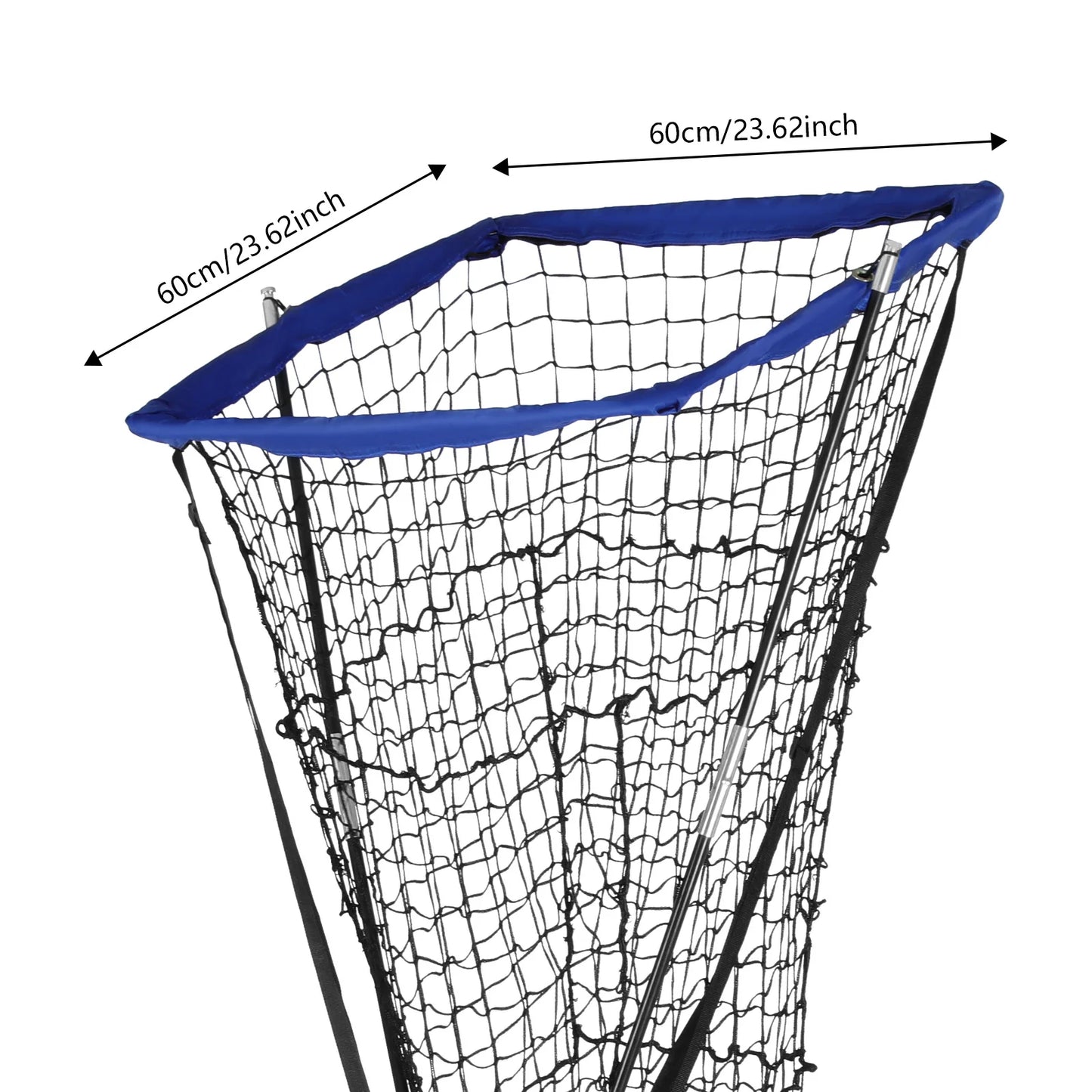 Volleyball Training Iron Net Frame,Black+Blue/Red Free Standing Volleyball Practice Net Adjustable Height and Angle for Patios