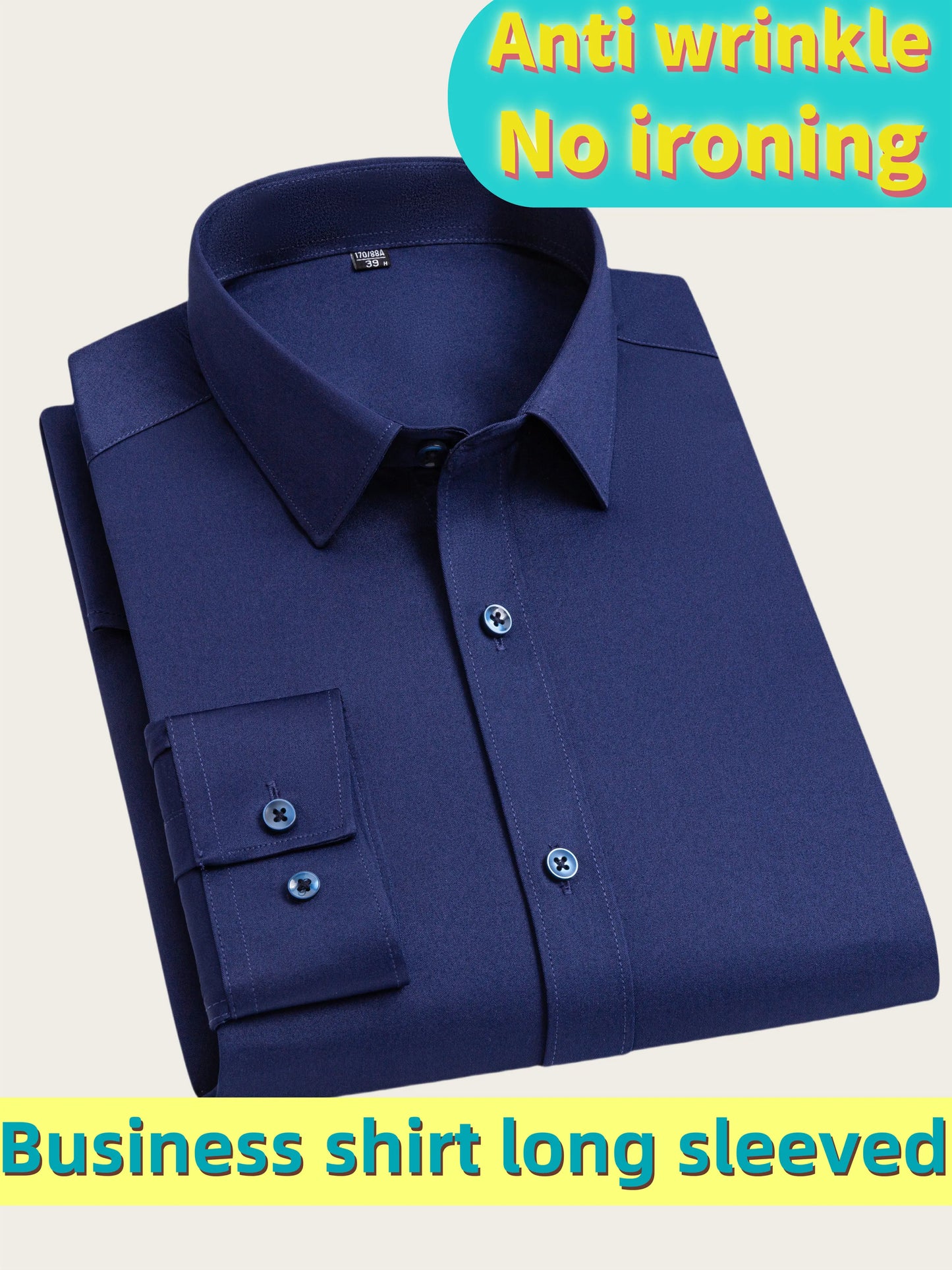 Men's Ultra-Stretch Shirt - High-Quality Silky Business Formal Long-Sleeve Shirt for Social and Casual Wear