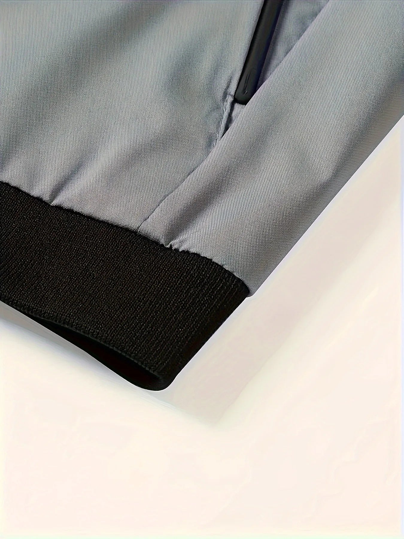 Trendy men's alphabet embroidered bomber jacket - stylish design, versatile casual style