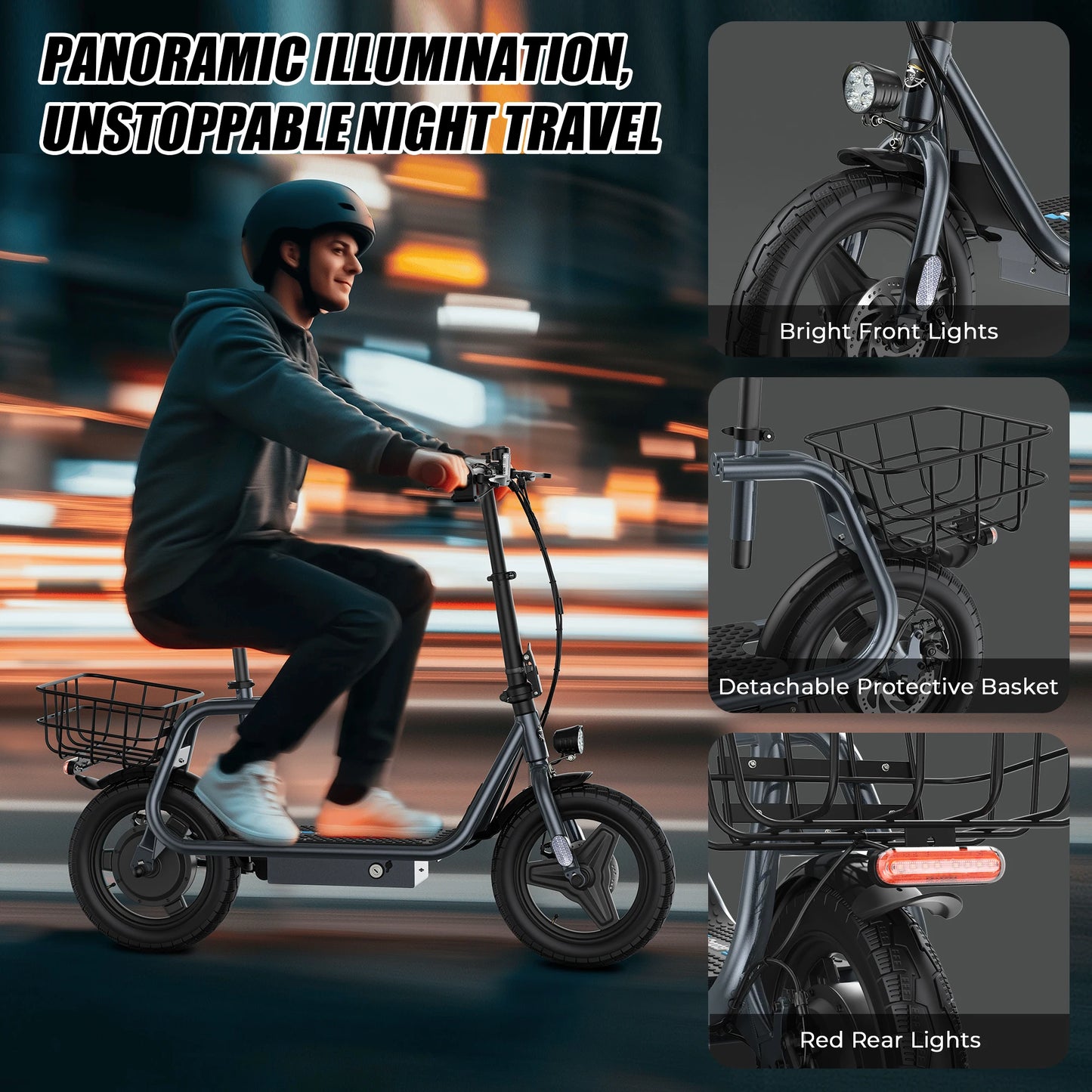 VARUN P7 Adult Electric Scooter 750W Motor 48V10.4AH Battery City Escooter 14 Inch Tire Foldable E-Scooter