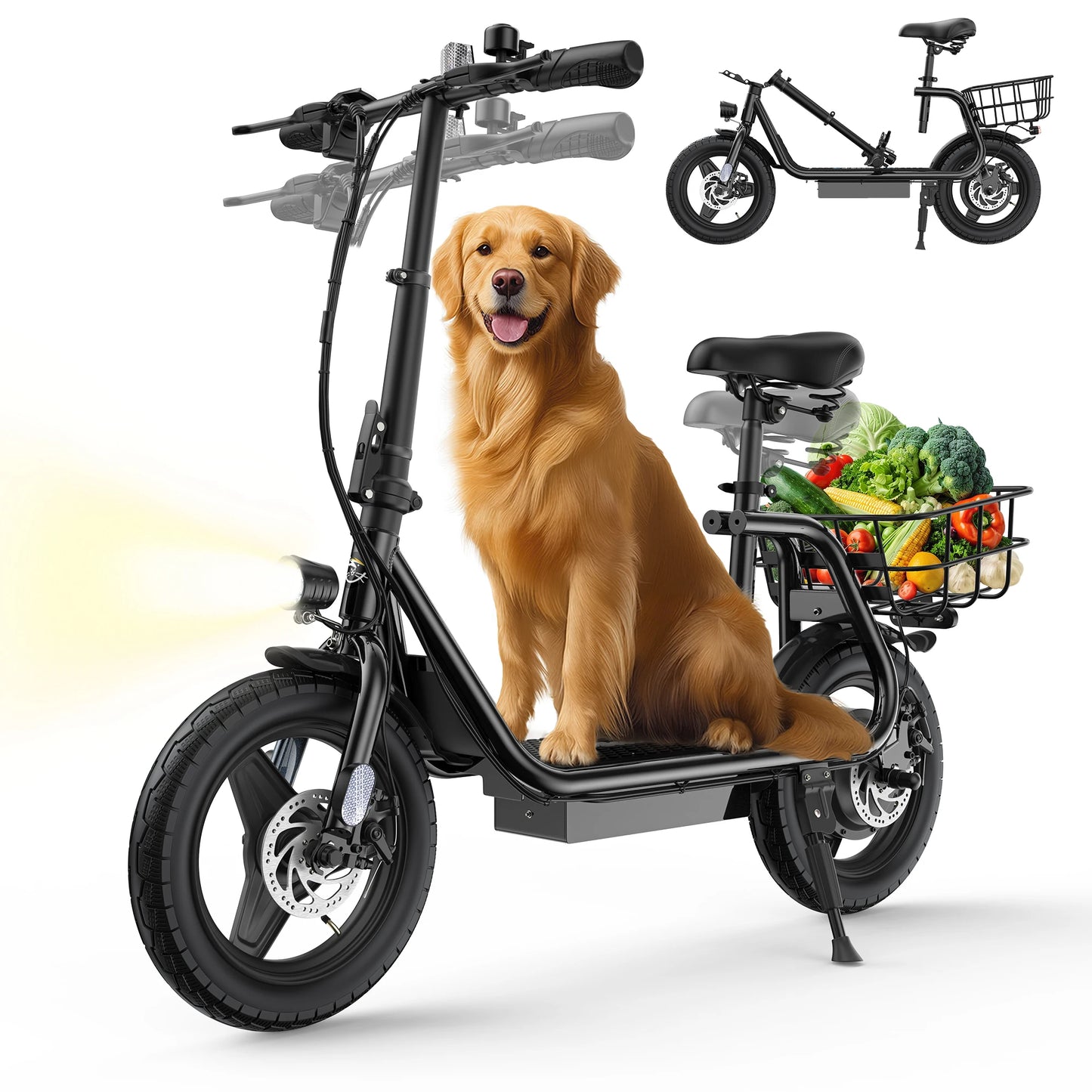 VARUN P7 Adult Electric Scooter 750W Motor 48V10.4AH Battery City Escooter 14 Inch Tire Foldable E-Scooter
