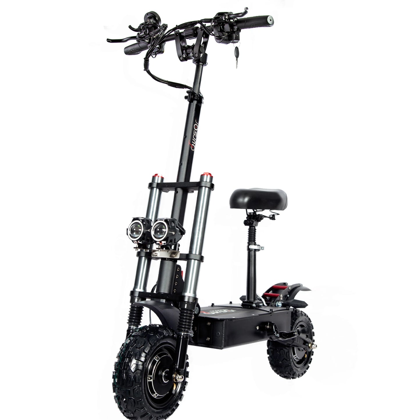 6000W 60V 50Ah 11 inch off-road tyre Kick scooter dual motors removable seat hydraulic shock absorption Folding Electric Scooter