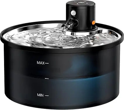 Wireless Cat Water Fountain Cordless: Battery Operated Cat Fountain - 108oz/3.2L Automatic Pet Water Dispenser Rechargeable Drin