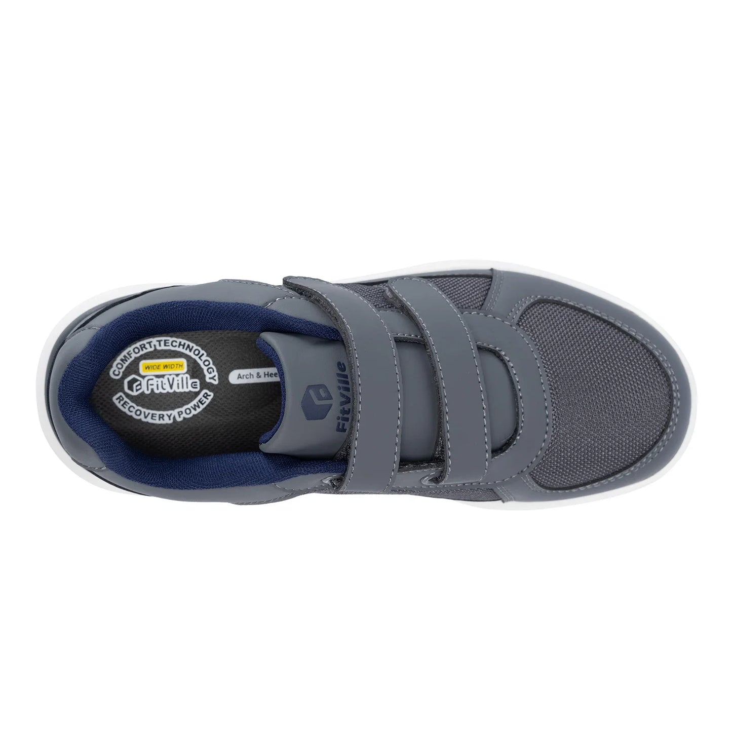 Extra Wide 4E Men'S Diabetic Shoes Senior Causal Shoe Relieve Neuropathy Suitable For Swollen Foot Pain With Arch Support