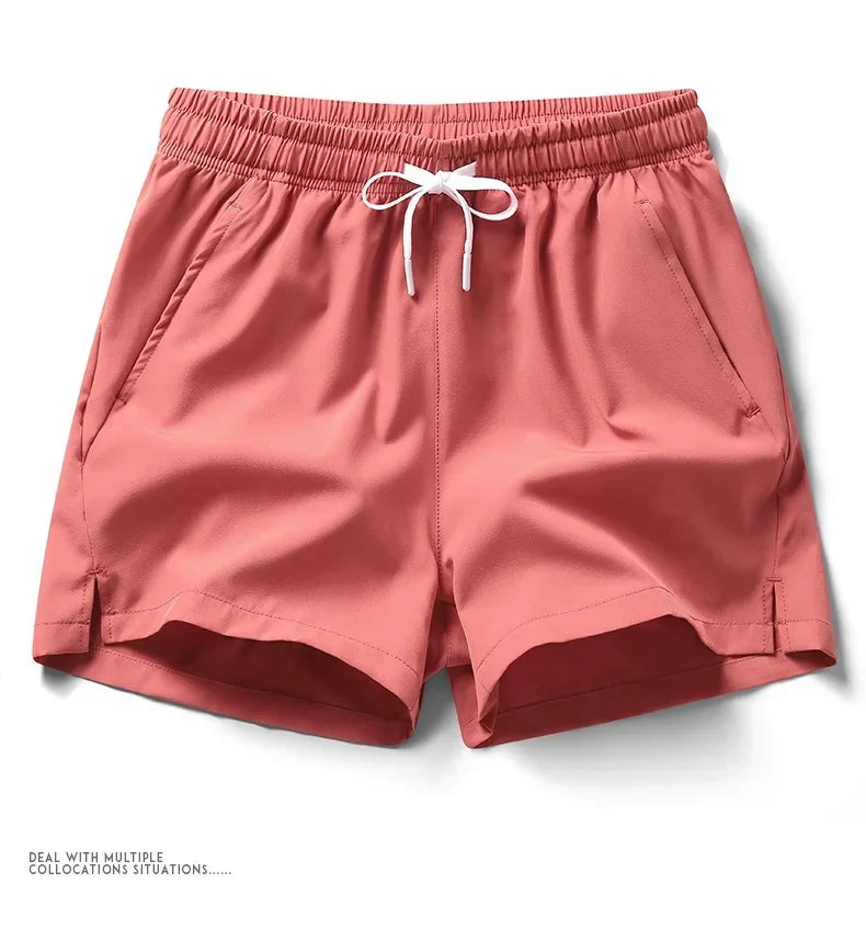 Summer Mens Sports Sweatpants casual Shorts Pockets Basic Solid Color Lightweight Pants Jogging Beach Shorts Men