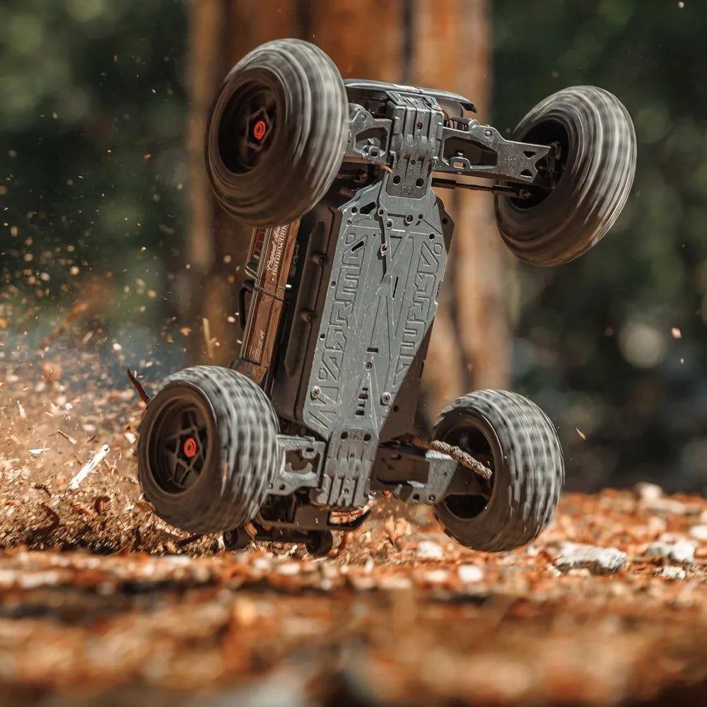 RC Truck Outcast 4X4 4S BLX 1/10TH 4WD Stunt Truck RTR (Battery and Charger Not Included), Gunmetal,