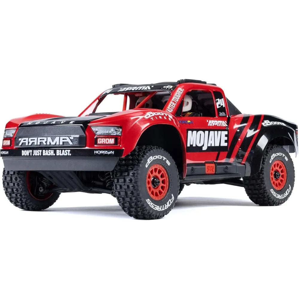 New Upgraded RC Truck Mojave GROM 4x4 Smart Small Scale Desert Truck, RTR Red/Black ARA2104T1