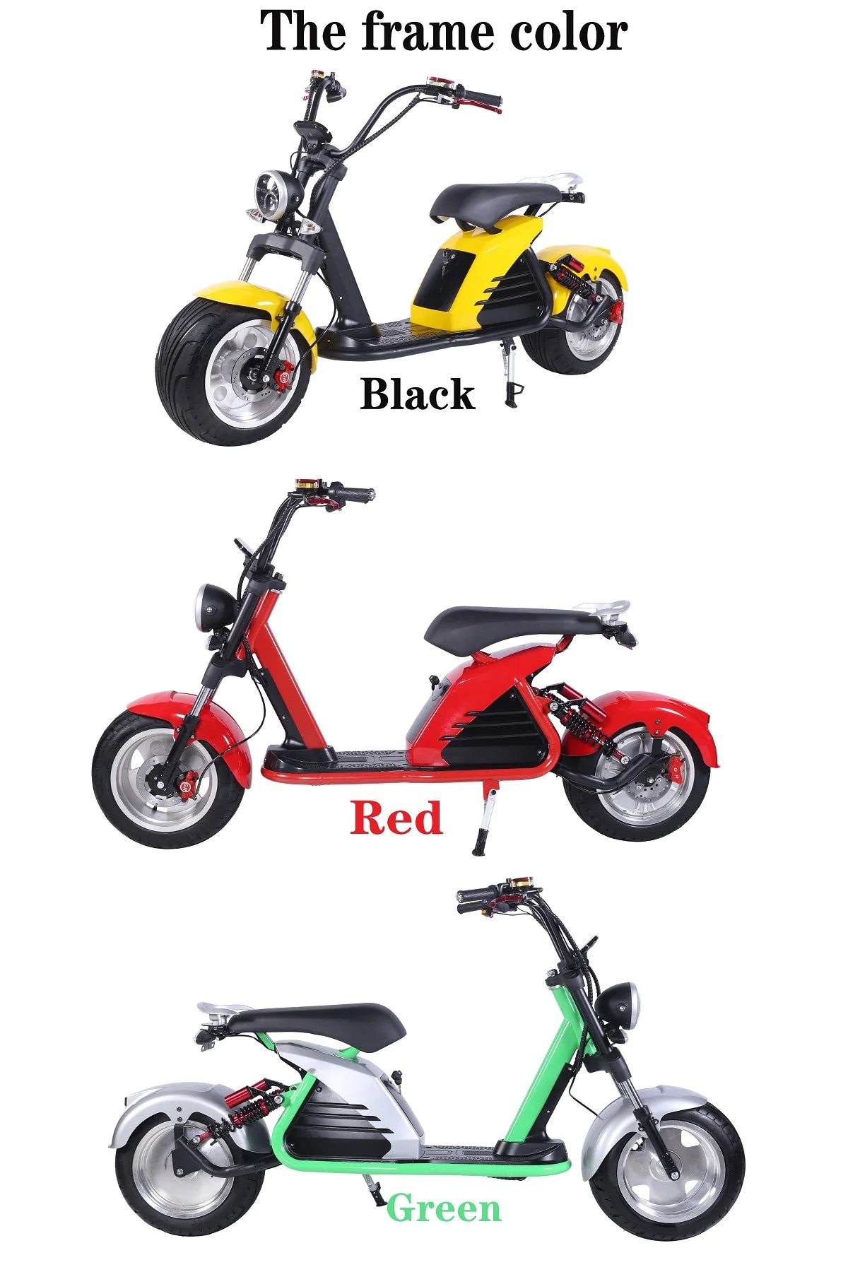 Adult Electric Motorcycle 3000W Motor Max Speed 70 KM/H 18 Inch Fat Tire 60V30AH Mileage 60-80KM 2 Wheel E Scooter