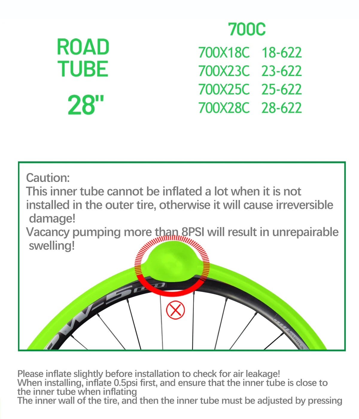 2pcs CYCLAMI 38g Ultralight Bike Inner Tube 700 X18 23 25 28 Road Bicycle TPU Material Tire 60mm Length French Valve Super Light