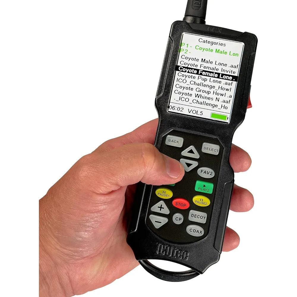 Hot Sale Hellion+ Game Call - Designed for Coyote, Fox, Bobcat, Raccoon Hunting - 165 Sounds Included, 300 Yard Remote Range