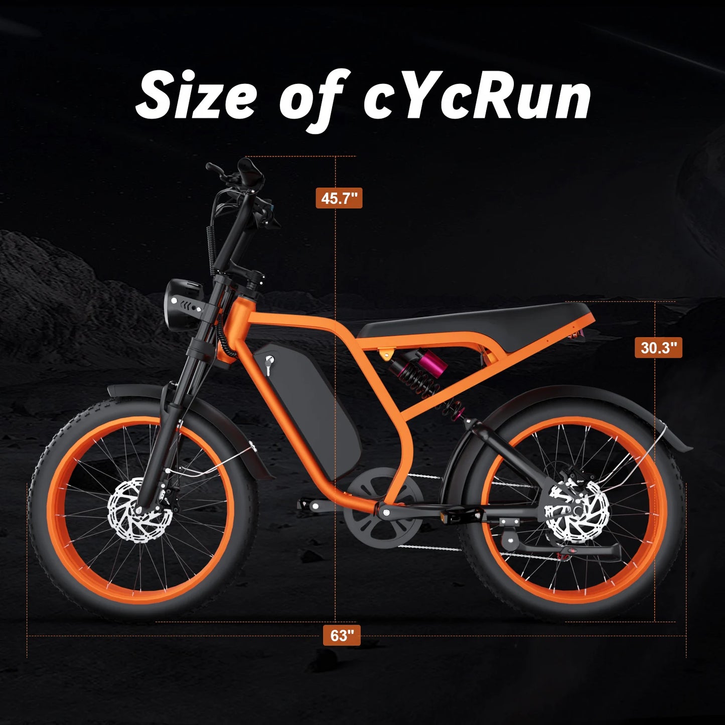 B8 Electric Bike: 52V 1500W Motor, 32MPH Top Speed, 80-Mile Range, Removable Battery