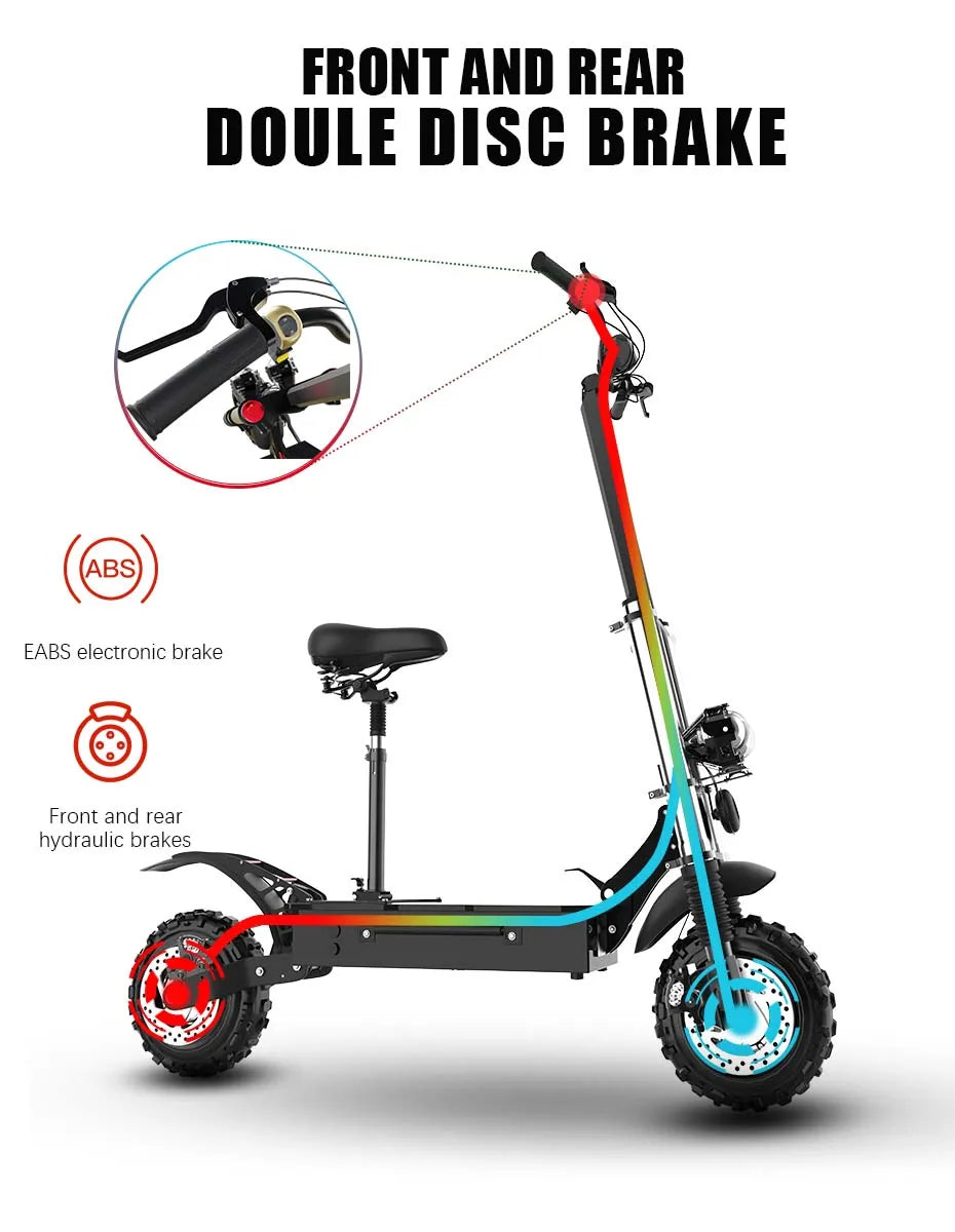AJOOSOS 2024 X60 X700 X500 Electric Scooter 2400W-5600W Dual Motor Electric Scooters Adults Removable Seat Patinete Eléctricos