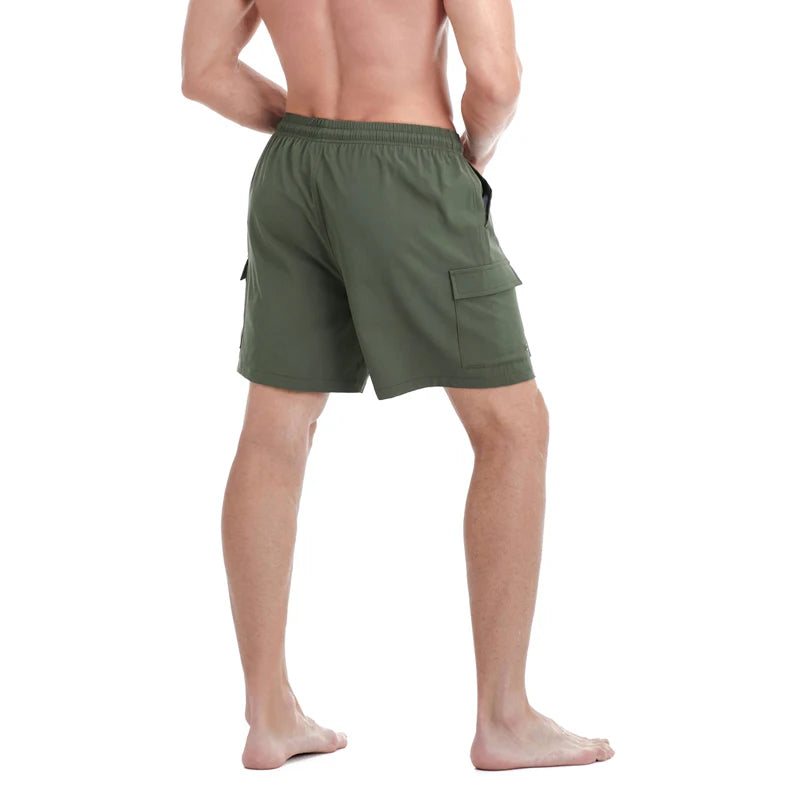 Men s Outdoor Hiking Shorts Lightweight Breathable Quick Dry Cargo Shorts with Adjustable Waistband and Pockets