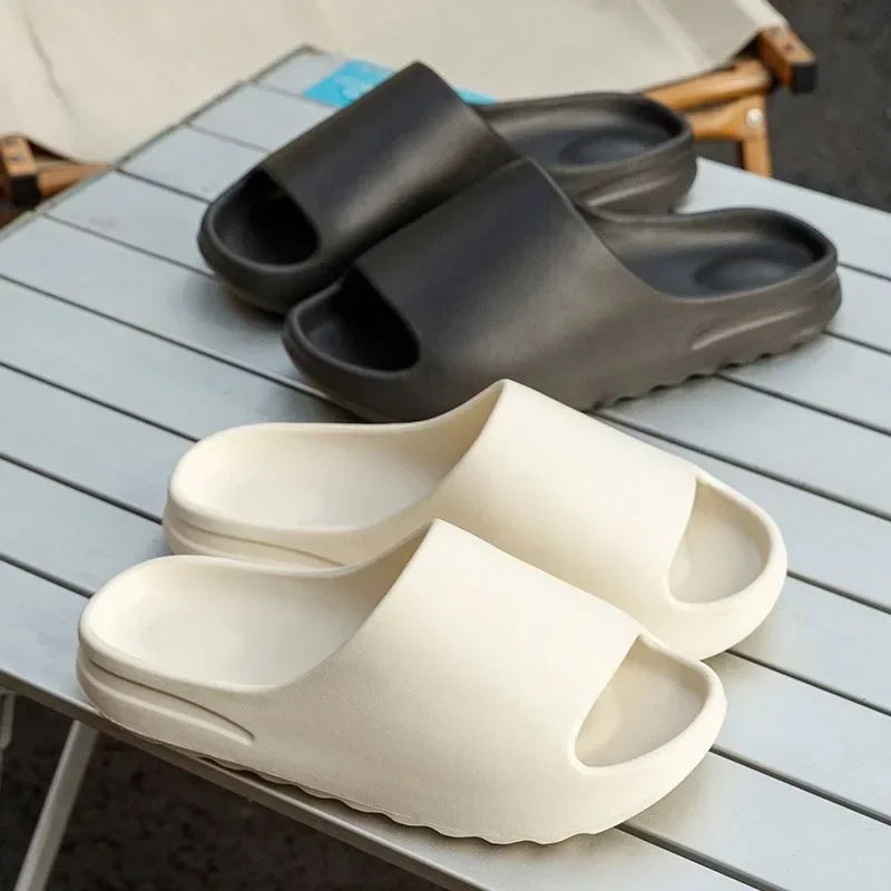 Brand High Quality Super Soft EVA Sole Summer Slippers for Men Bathroom Slippers Home Slides Couple Beach Sandals Male Slipper