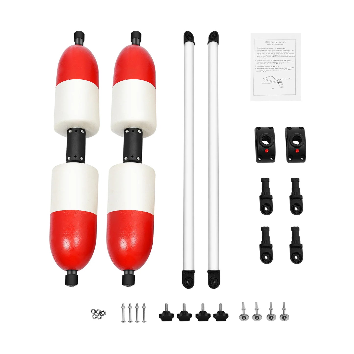 Kayak Outrigger Stabilizer System Detachable Easy Install for Fishing Canoe Marine Boat Balance Support