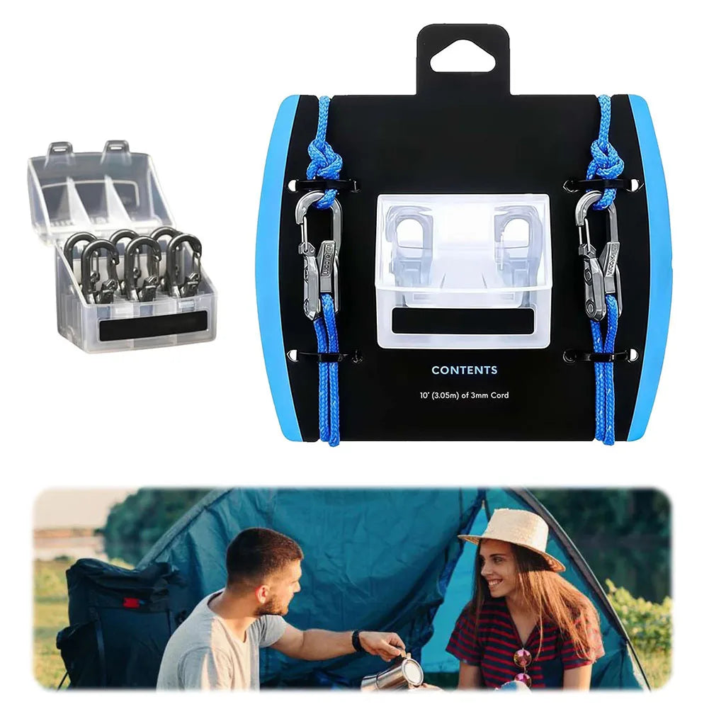 Rope Tension Adjuster Wear Resist Ultralight Tent Guyline Tool Climbing Rope Adjust Equipment for Camping Hiking Multitools