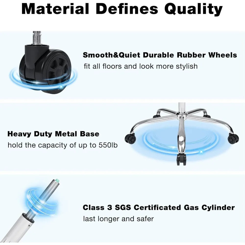 Office Chair Big and Tall 550lbs Reclining Office Chairs with Footrest Executive Extra Wide Seat Office Chair PU Leather