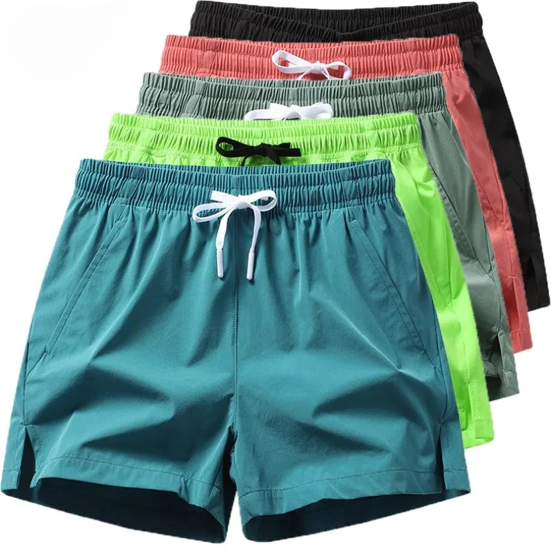 Summer Mens Sports Sweatpants casual Shorts Pockets Basic Solid Color Lightweight Pants Jogging Beach Shorts Men
